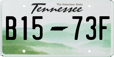 TN license plate B1573F