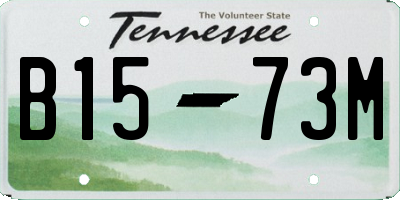 TN license plate B1573M