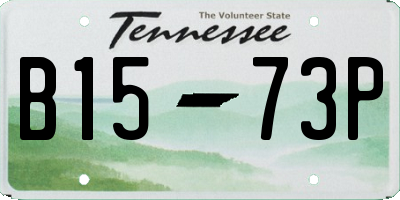 TN license plate B1573P