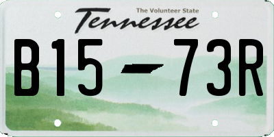 TN license plate B1573R