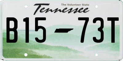 TN license plate B1573T