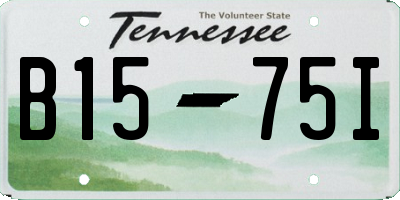 TN license plate B1575I