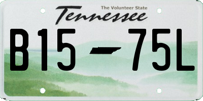 TN license plate B1575L