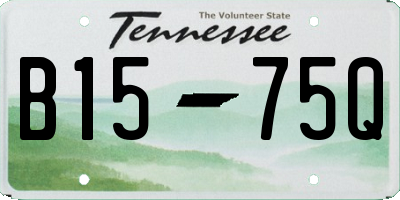 TN license plate B1575Q
