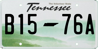 TN license plate B1576A