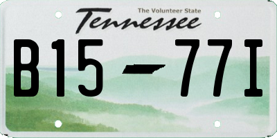 TN license plate B1577I