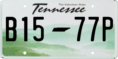 TN license plate B1577P