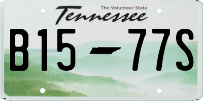 TN license plate B1577S