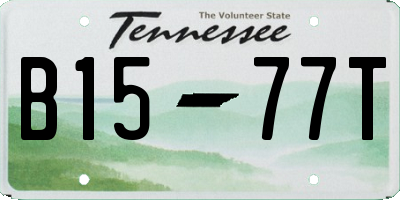 TN license plate B1577T