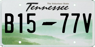 TN license plate B1577V