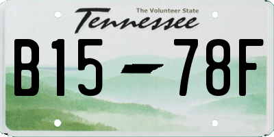 TN license plate B1578F