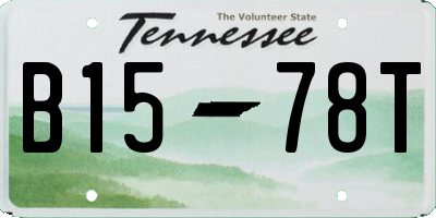 TN license plate B1578T