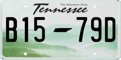 TN license plate B1579D