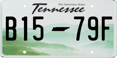 TN license plate B1579F