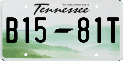 TN license plate B1581T