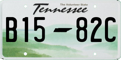 TN license plate B1582C