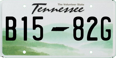 TN license plate B1582G
