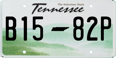 TN license plate B1582P
