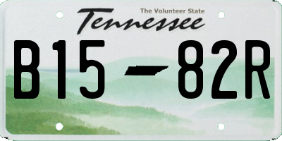 TN license plate B1582R