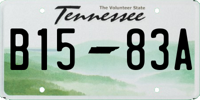 TN license plate B1583A
