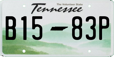 TN license plate B1583P