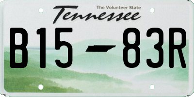 TN license plate B1583R