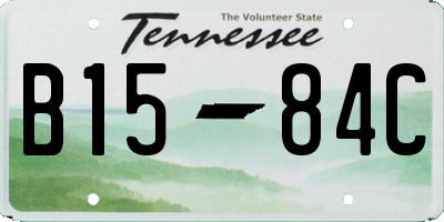 TN license plate B1584C