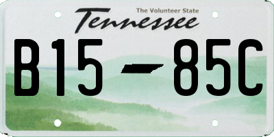 TN license plate B1585C