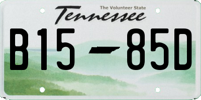 TN license plate B1585D