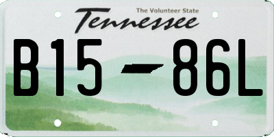 TN license plate B1586L