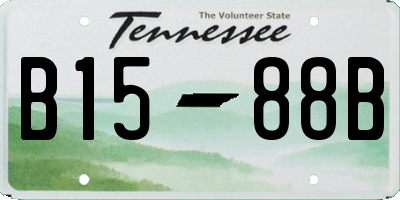 TN license plate B1588B