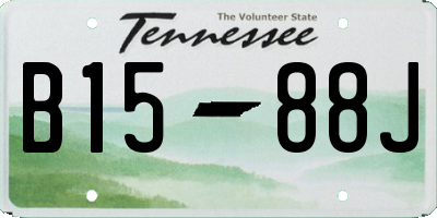 TN license plate B1588J