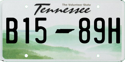 TN license plate B1589H