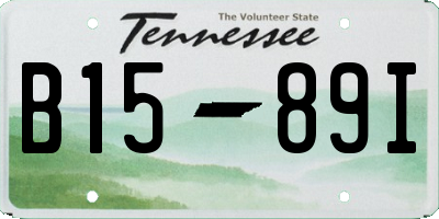 TN license plate B1589I