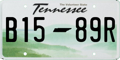 TN license plate B1589R