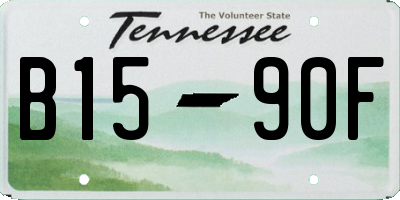 TN license plate B1590F