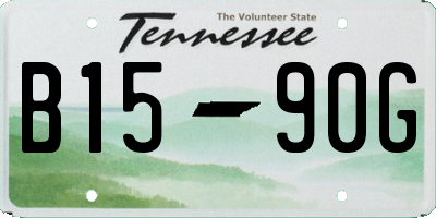 TN license plate B1590G