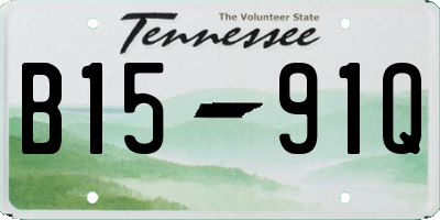 TN license plate B1591Q