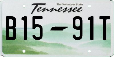 TN license plate B1591T