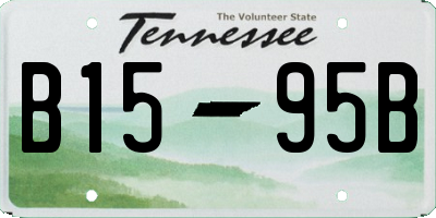 TN license plate B1595B