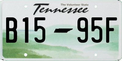 TN license plate B1595F
