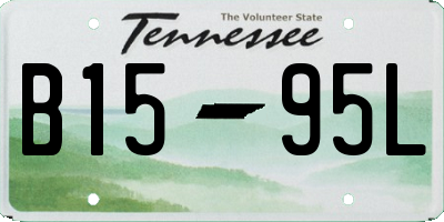 TN license plate B1595L