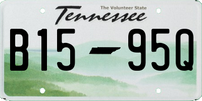 TN license plate B1595Q