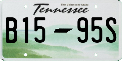 TN license plate B1595S
