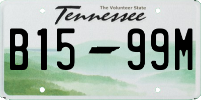 TN license plate B1599M