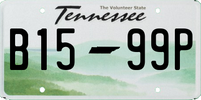 TN license plate B1599P