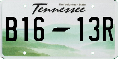 TN license plate B1613R