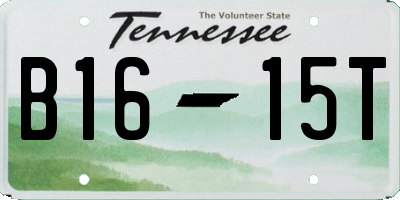 TN license plate B1615T
