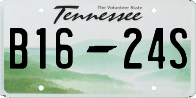 TN license plate B1624S