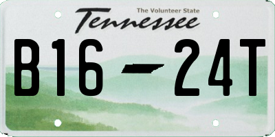 TN license plate B1624T
